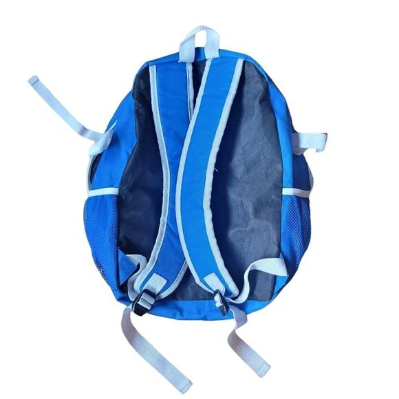 Rawlings Savage Blue Yellow White Baseball Backpack SZ M 16" 2 Side Bat Sleeves - Picture 2 of 5